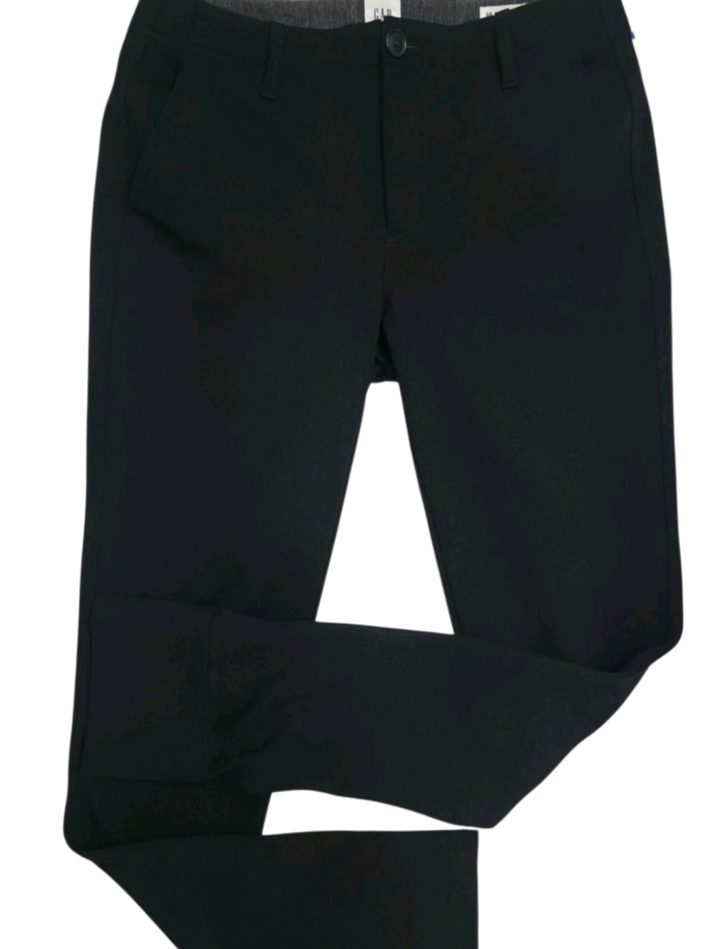 GAP Double Knit Girlfriend Pants Womens 00 Black Slim Ankle - Picture 3 of 12